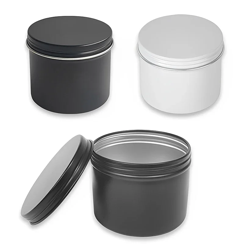 Black Tin Candle - 10/20/30Pcs 100/120ml barattoli di latta rotondi