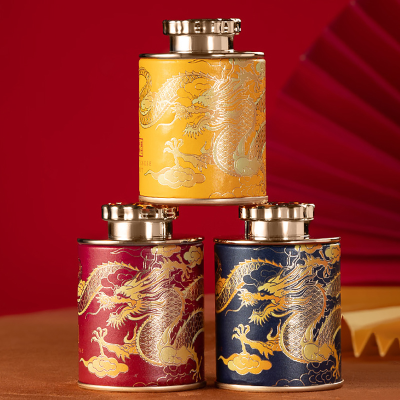 Black Tin Candle - Nuova Scatola di Latta Vuota per