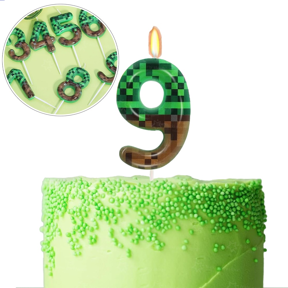 Candle Supplies Video - Candeline di Compleanno Miner per Torta,