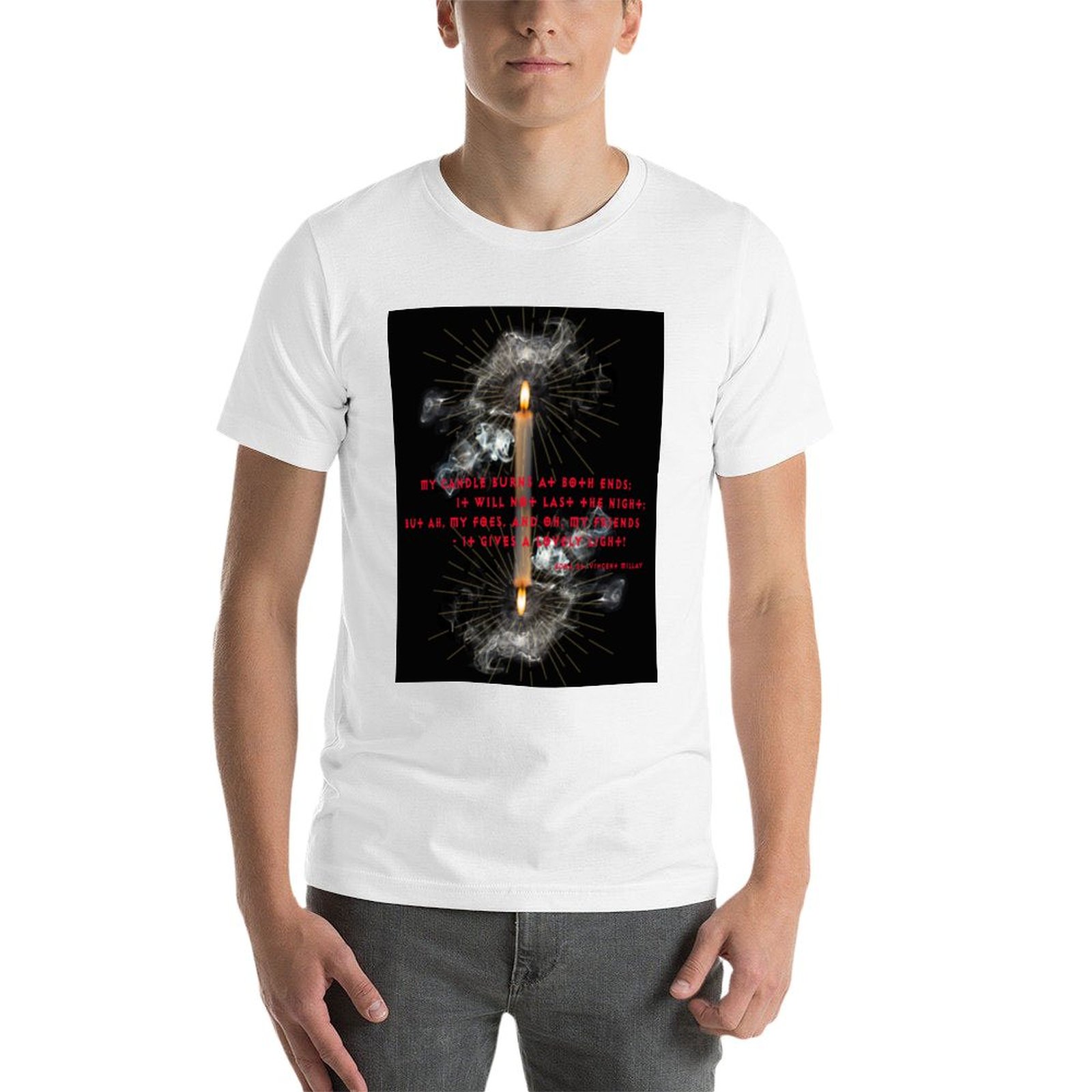 T-shirt Burning The Candle At  - Black Tin Candle recensione e prezzo