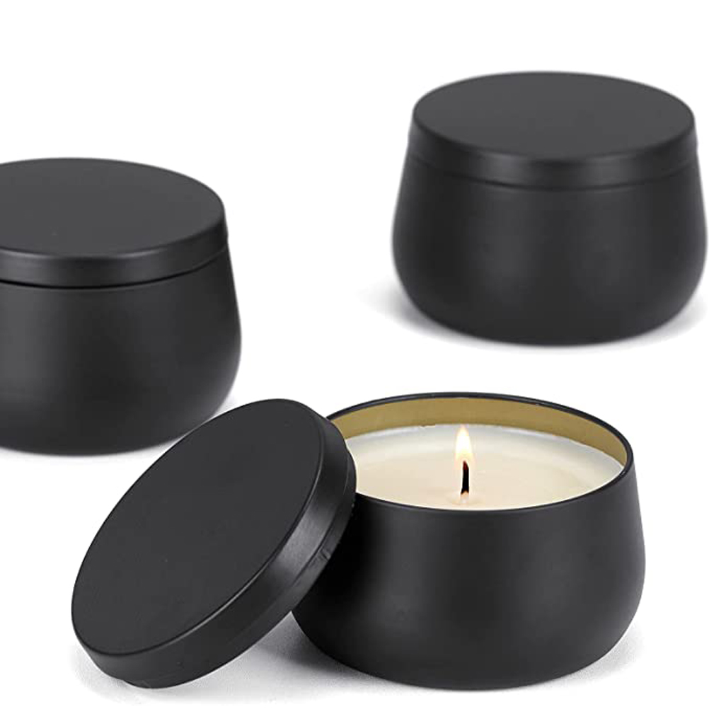 12 barattoli di candele in met - Black Tin Candle recensione e prezzo