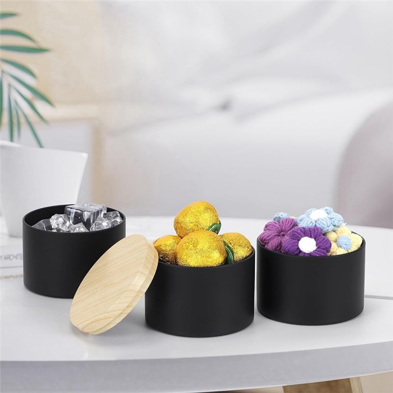 Confezione da 24 barattoli ner - Black Tin Candle recensione e prezzo