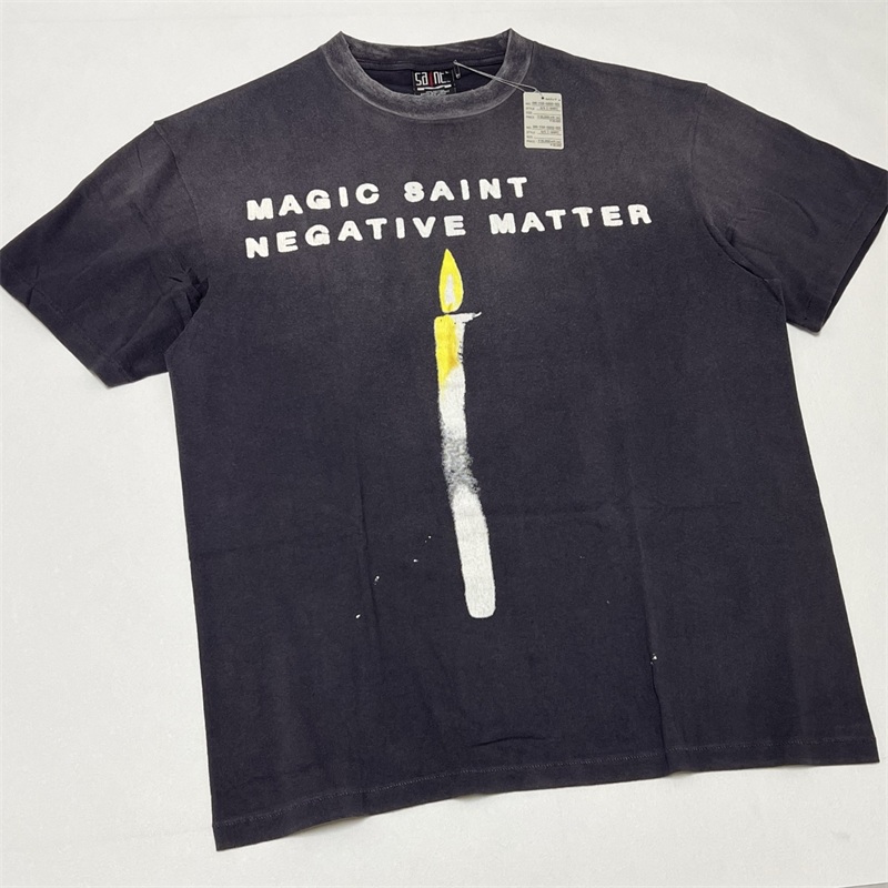 T-shirt nera lavata SAINT MICH - Black Tin Candle recensione e prezzo