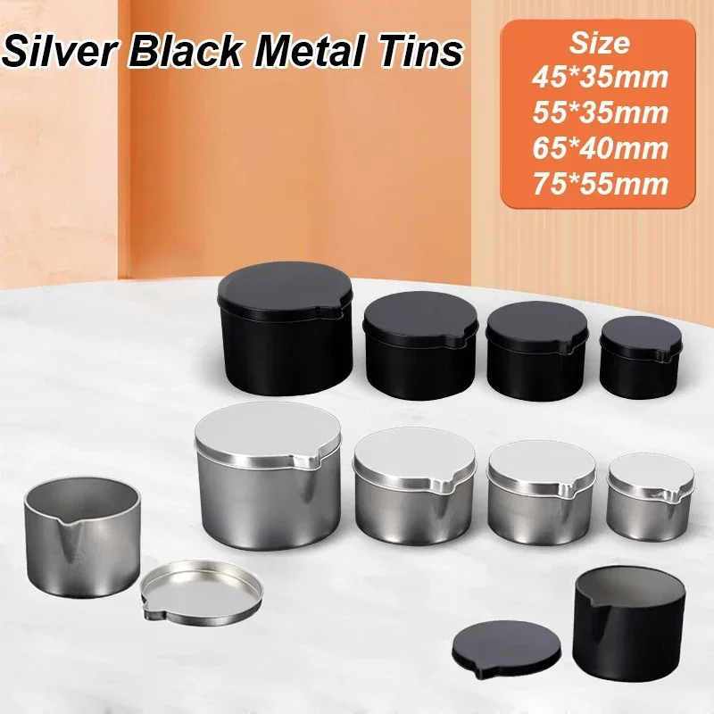 12PCS Scatole di metallo nero  - Black Tin Candle recensione e prezzo